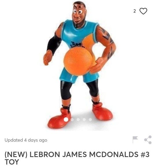 LeBron James Space Jam happy Meal Toy