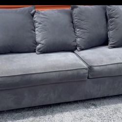 Grey Sofa Bed Sleeper Pullout Couch 90"L×36" W