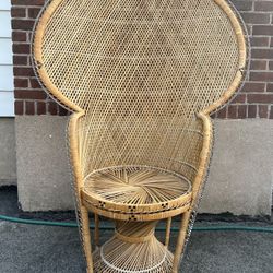 Vintage Rattan Peacock Chair