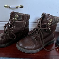 Brown Boots Girl Size 13