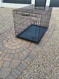 XLarge Black Wire Dog Crate with Tray 48L x30W x 31H inches