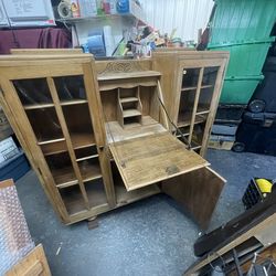 Vintage wood desk super nice