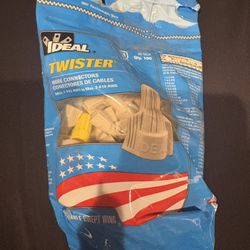 TWISTER CABLE CONNECTORS (OPENED) ABOUT HALF LEFT 