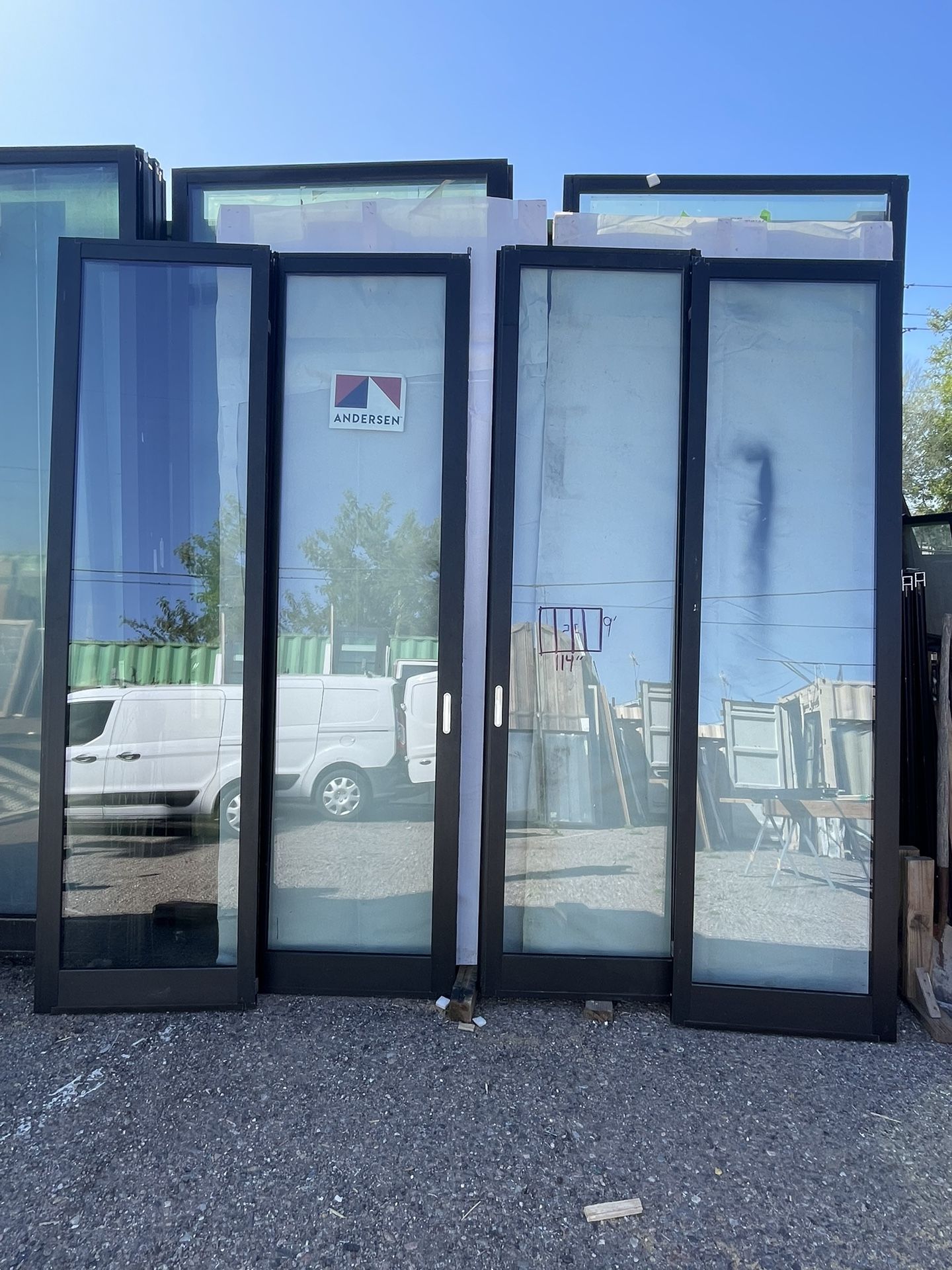 Multi Sliding Doors 10’x9’ Black Both Sides $4990