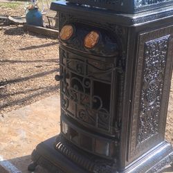 Antique Parlor Stove Gas 