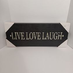 8" x 20" Live Love Laugh Wall Decor Canvas