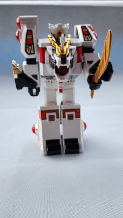 Vintage 1994 Bandai Mighty Morphin Power Rangers White Ranger Tigerzord Megazord