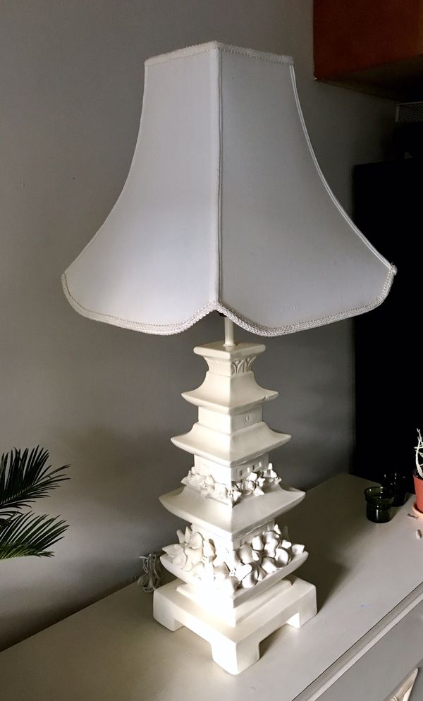 Vintage Tiered Plaster Chinoiserie Paa Lamp And Shade For In Vintage Tiered Plaster Chinoiserie Paa Lamp And Shade For In Fort Lauderdale Fl Offerup