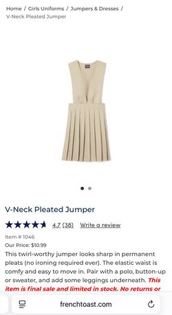 French toast girls school uniform