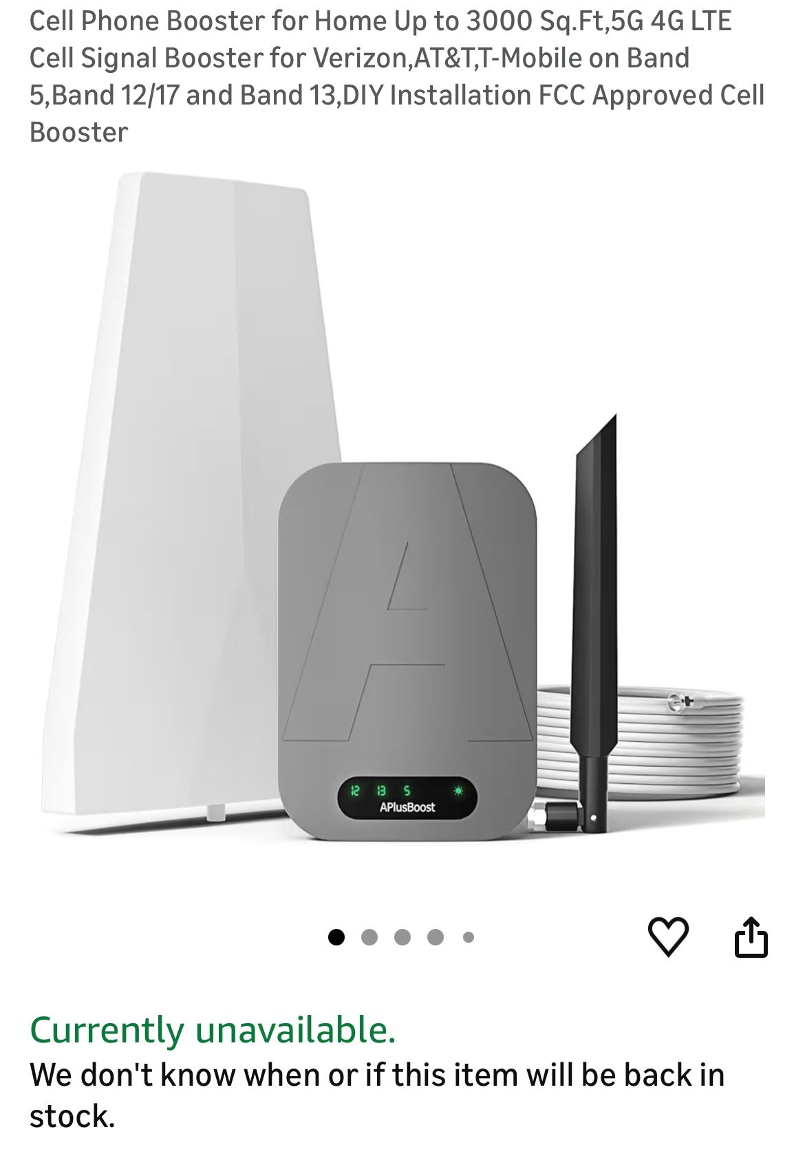 Home Cell Phone Booster • NEW IN BOX