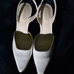 Women's nine west beige heels