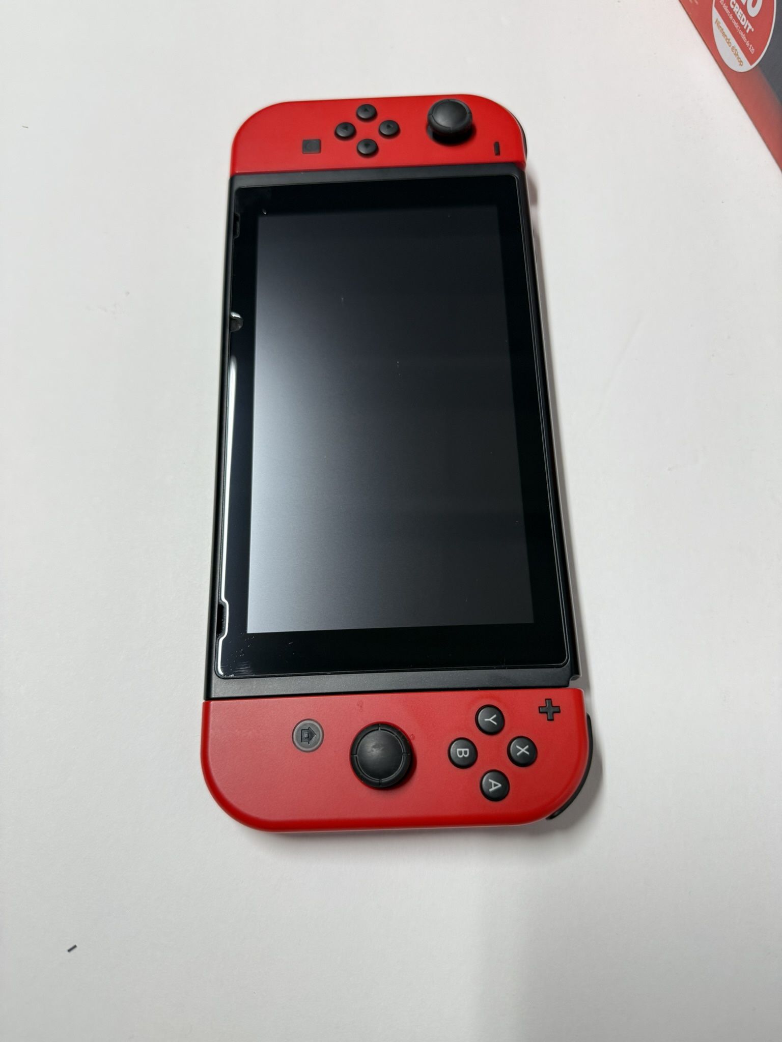 Nintendo Switch, Case, Dock, Red Controllers