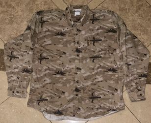 Columbia River Lodge Shirt XL Button Up Pocket Hunting Duck Dog Pound Hunt