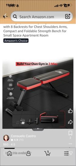 Foldable Adjustable Weight Bench