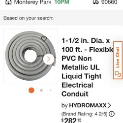 Liquid Tight Conduit 1 1/2 