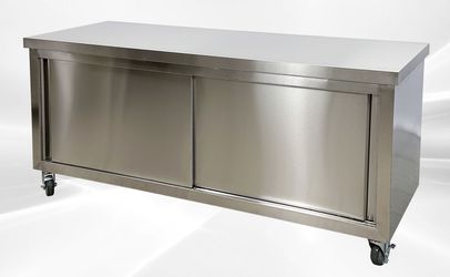 NSF 72in Stainless Steel Work Prep Table Cabinet HT-S-1800