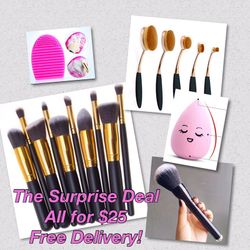 Makeup brushes