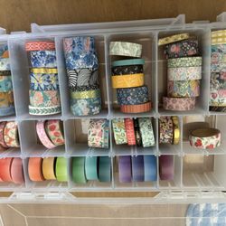 50+ Washi Tape Set Plus Case 