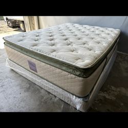 Ck Organic Elite Superior Hybrid Cool Gel Memory Foamm Pillow Top 14inch Matres!!