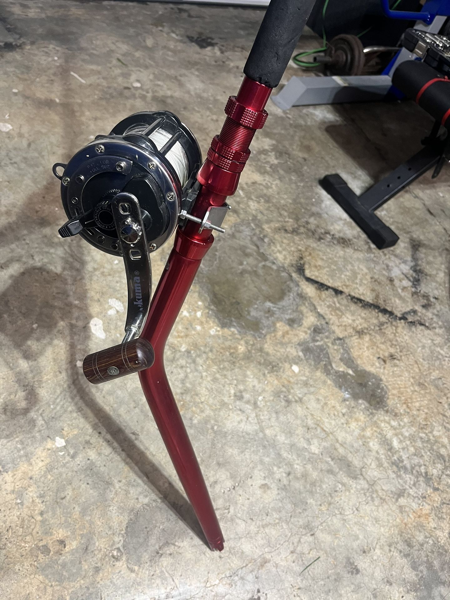 Connely Bent Butt Full Roller Rod With Okuma Titus Platinum Reel