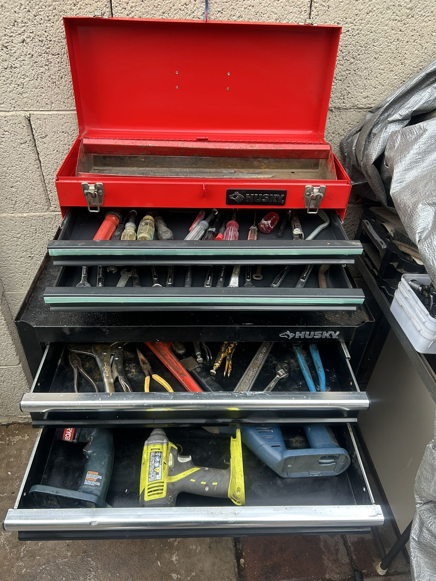 Husky Tool Box With Tools Included