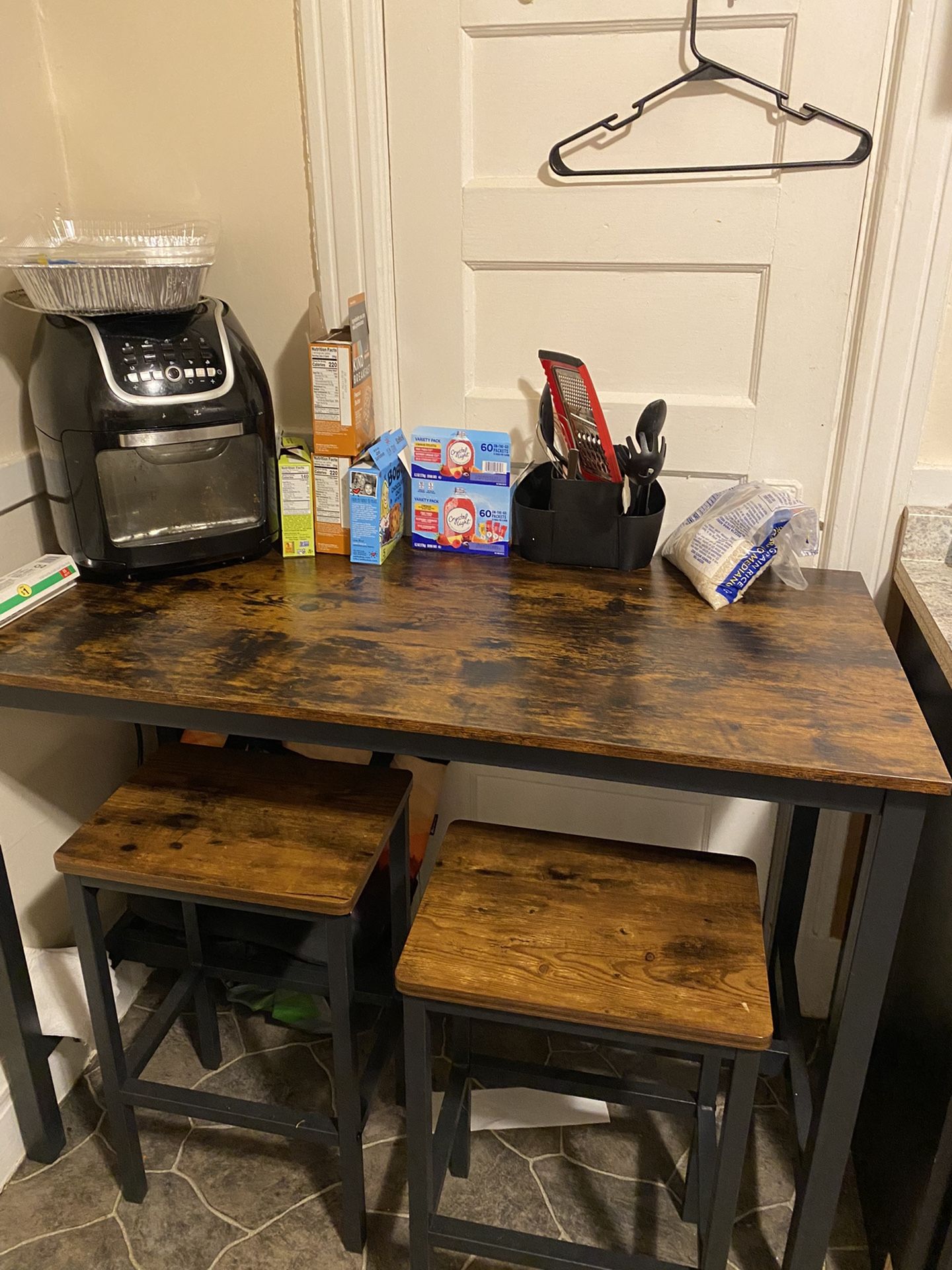 Table With Two Stools