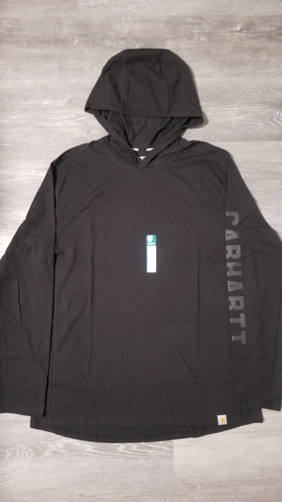 Carhartt Force Light Weight Shirt Hoodie Size Large