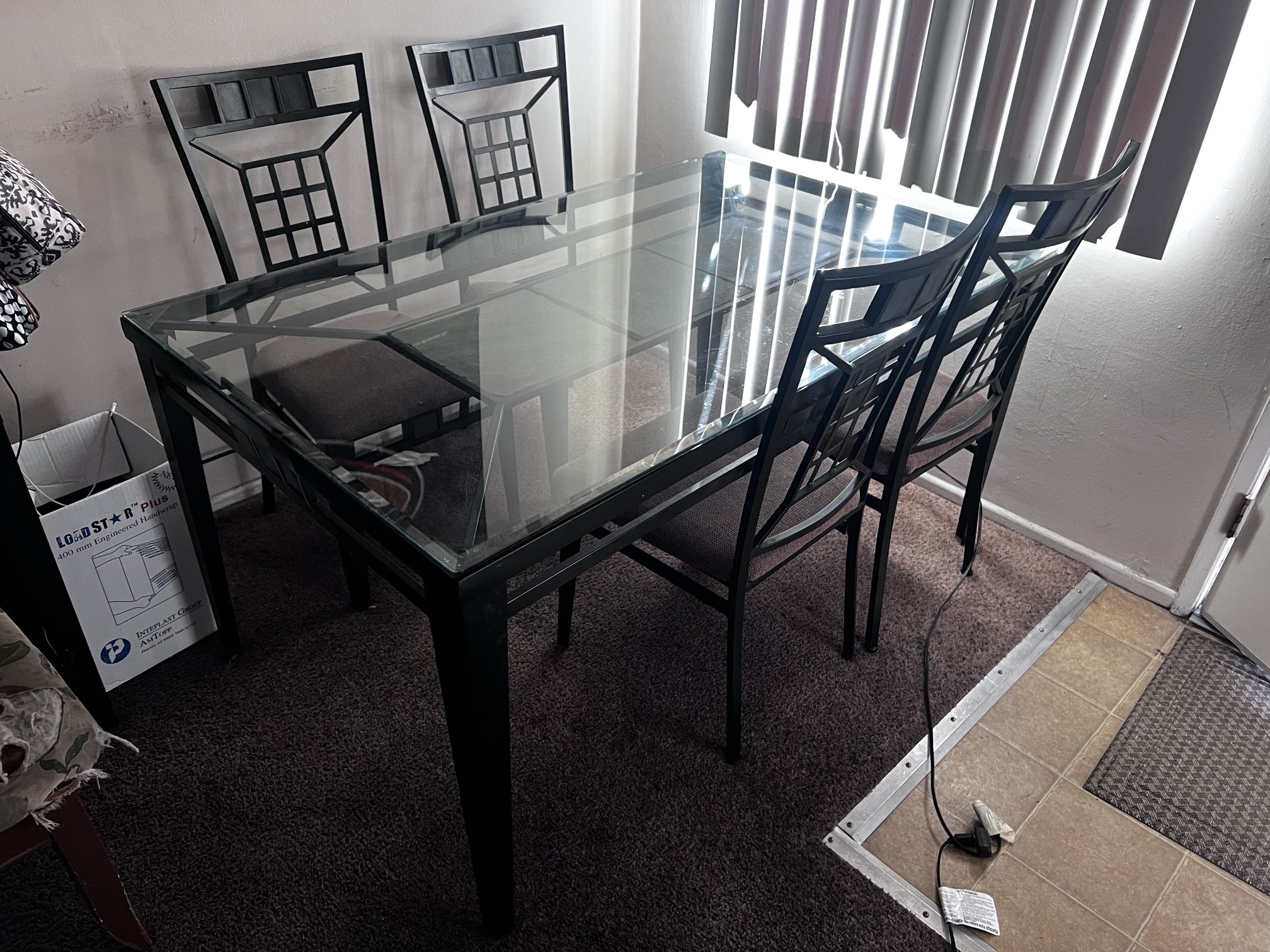 Glass Table With Chairs
