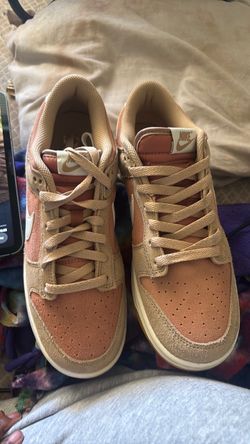 Nike women’s dunk low hemp tempura pink and brown