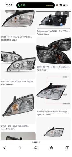 Brand New car headlights 2005-2007 Ford Focus