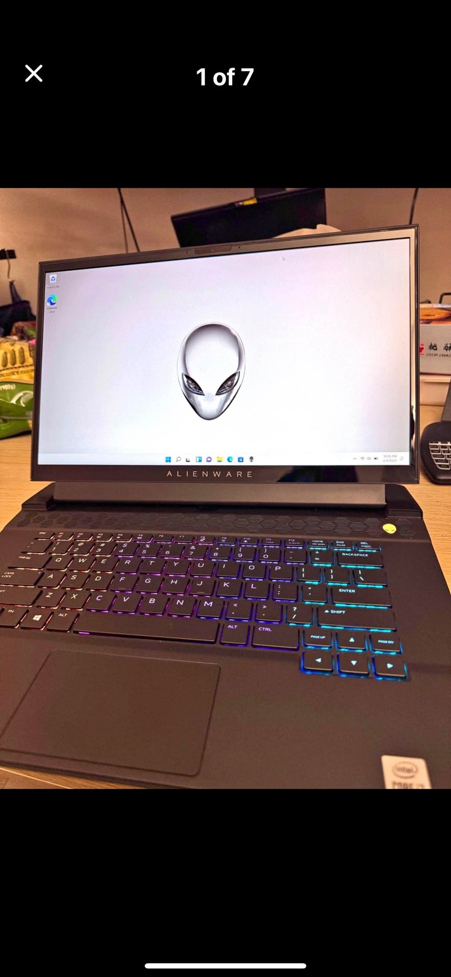 Alienware Gaming laptop 300hz i7 10870h Rtx 3070 16gb ram 512gb ssd