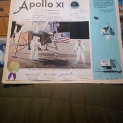 Apollo 11 Certificate Given To People That Worked On This Mission 
