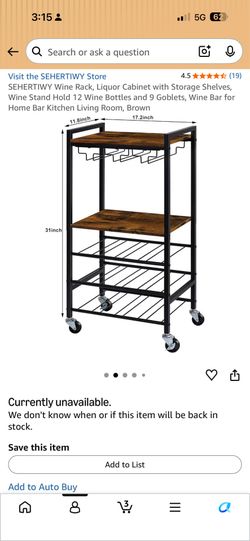 Liquor cabinet and wine storage