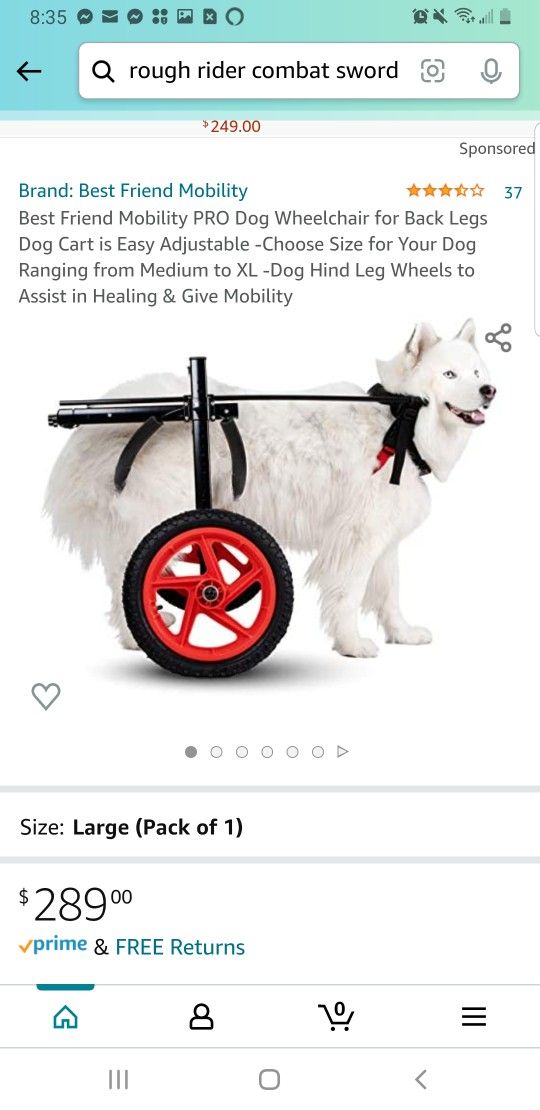Mobility PRO Dog Wheelchair for Back Legs

