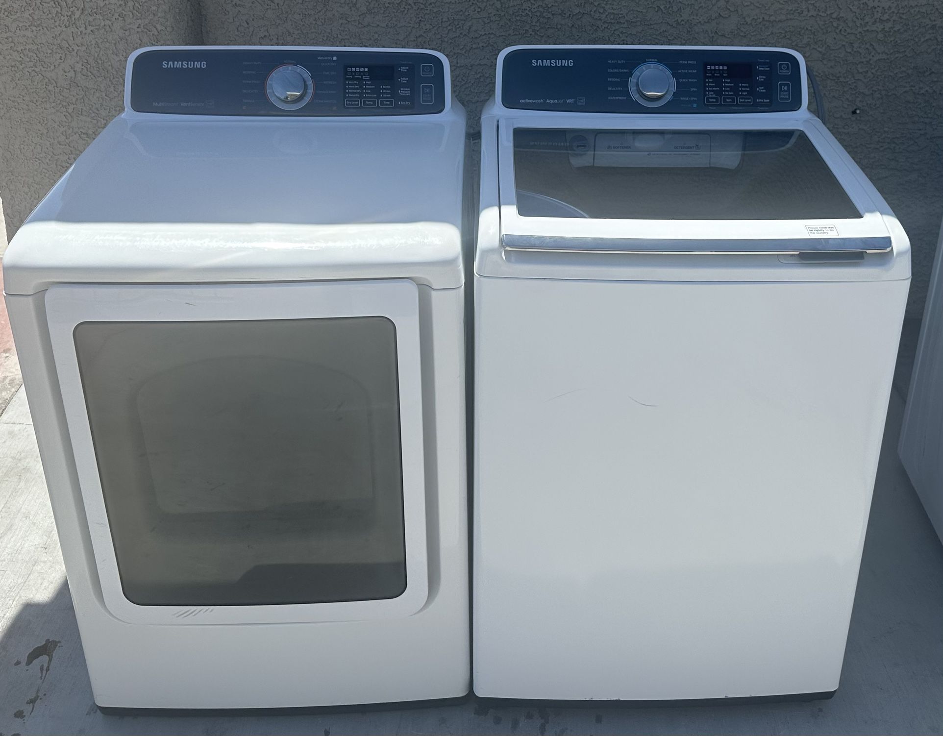 SAMSUNG- SET WASHER AND DRYER ELECTRIC IN EXCELLENT CONDITION 