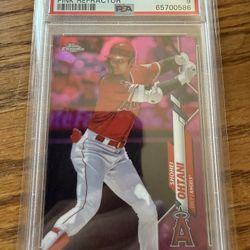 🔥 Shohei Ohtani 2020 Topps Chrome Pink Refractor PSA 9 🔥