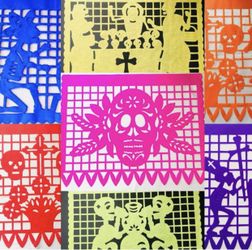 PAPEL PICADO - OCHO HOJAS