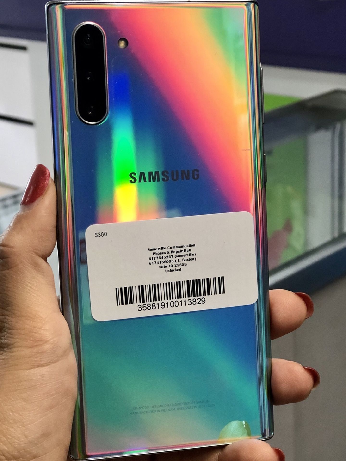 Samsung Galaxy Note 10 unlocked store warranty