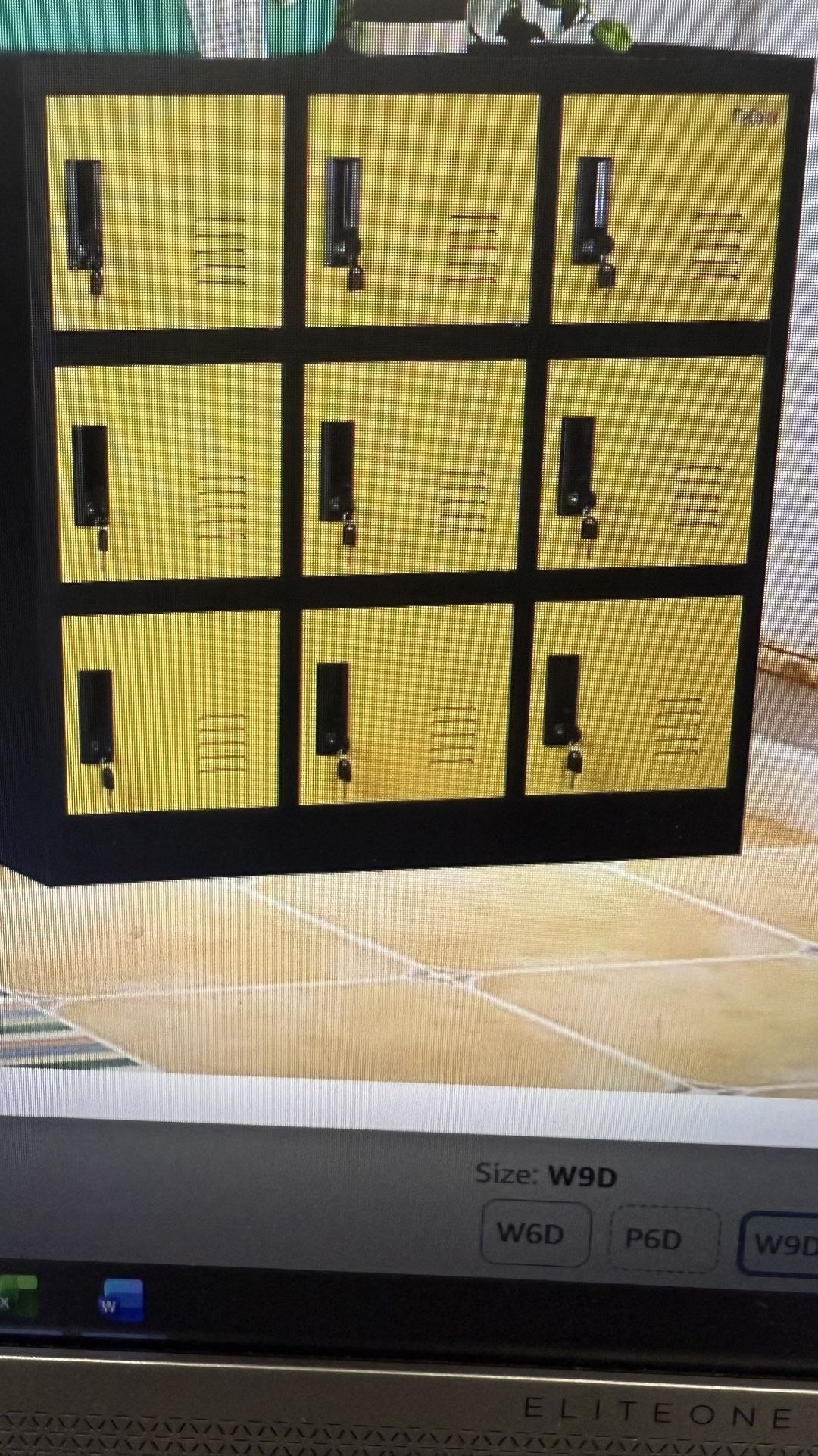 Set of 9 Lockers Perfect For a Gym Or Garage. Box Measurements Are 35.4”HX17.7DX35.4W