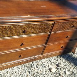 Pier One Set. Six Shelve Dresser And Two Chests