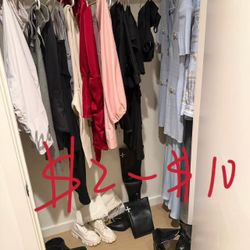 Dress cloths shoes $2-10