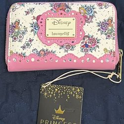 Loungefly Disney Princess Tattoo Zip Around Wallet