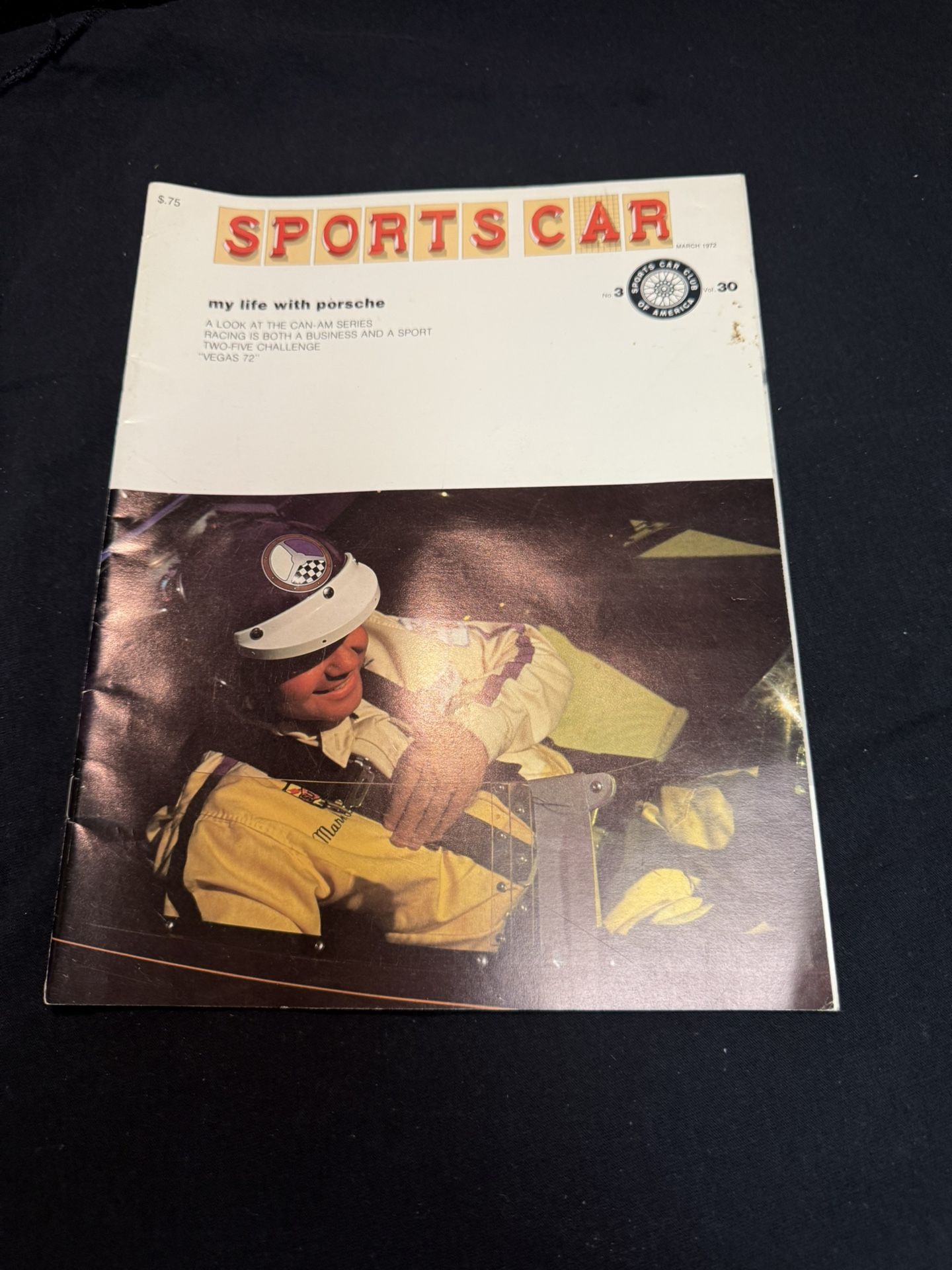 Sports Car 1972 March. My Life With Porsche. Vegas, Mark Donahue.