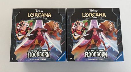 Disney Lorcana TCG: Rise Of The Floodborn Illumineer’s Trove Box NEW/SEALED Lot of 2