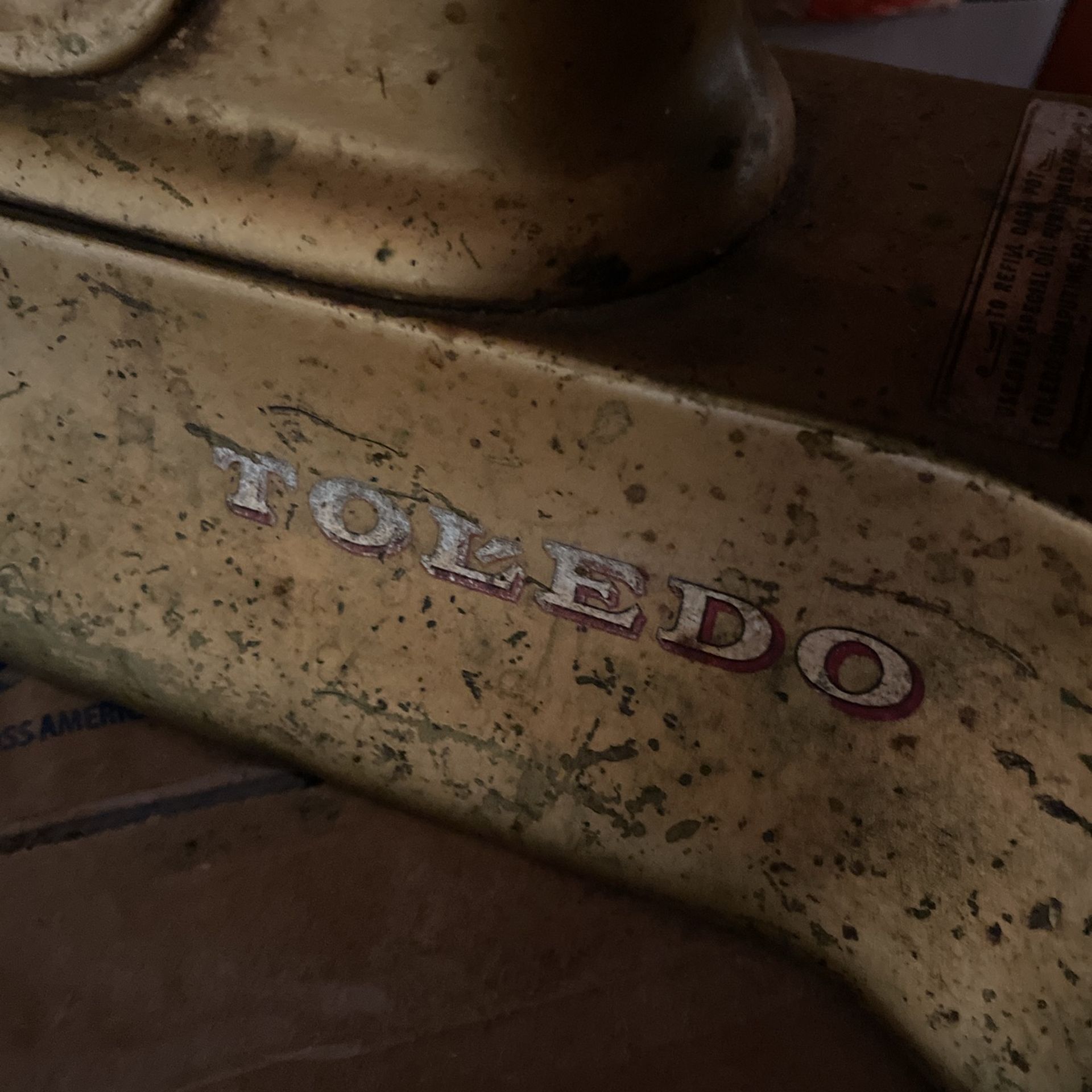 Antique Weight Scale From Toledo