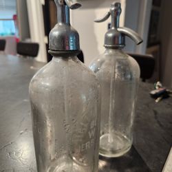 2 Vintage  Seltzer Bottles Price For Both