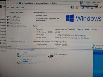 Dell Xps 410 Computer Bundle Intel Core 2 Quad Q6600 8gb 1tb Windows 10 For Sale In Bloomington Ca Offerup