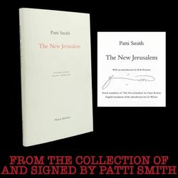 Patti Smith The New Jerusalem Autographed Bilingual Edition Book