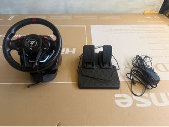 Steering wheel and pedals