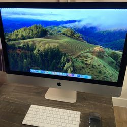 2019 Apple iMac 27-inch Retina 5K Display 16Gb Ram 256gb Ssd. Sonoma macOS. Wireless Keyboard And Mouse 